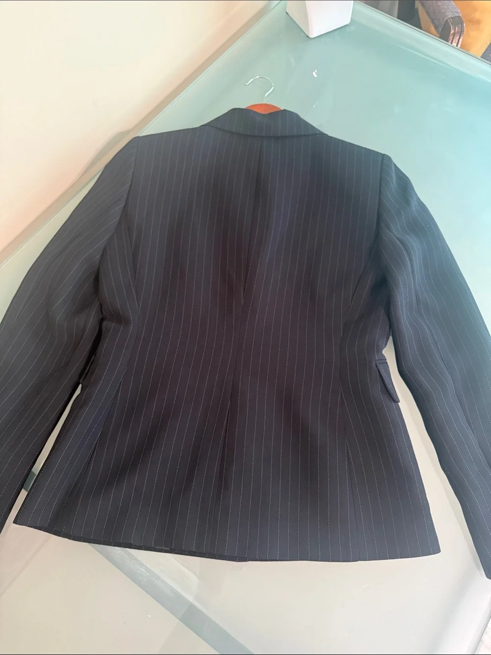 Like NEW Tahari Black Blazer Tailored Pinstripe Blazer Size 2P
